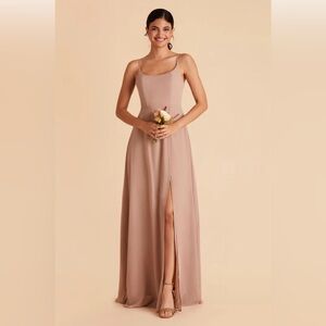 Birdy Grey Amy Chiffon Dress Taupe-Size Small No alterations NWT